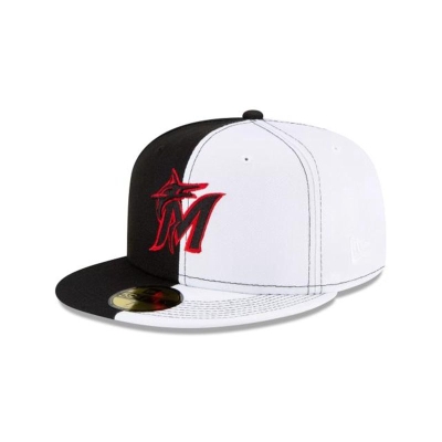 Sapca New Era Miami Marlins MLB Split Crown 59FIFTY Fitted - Negrii